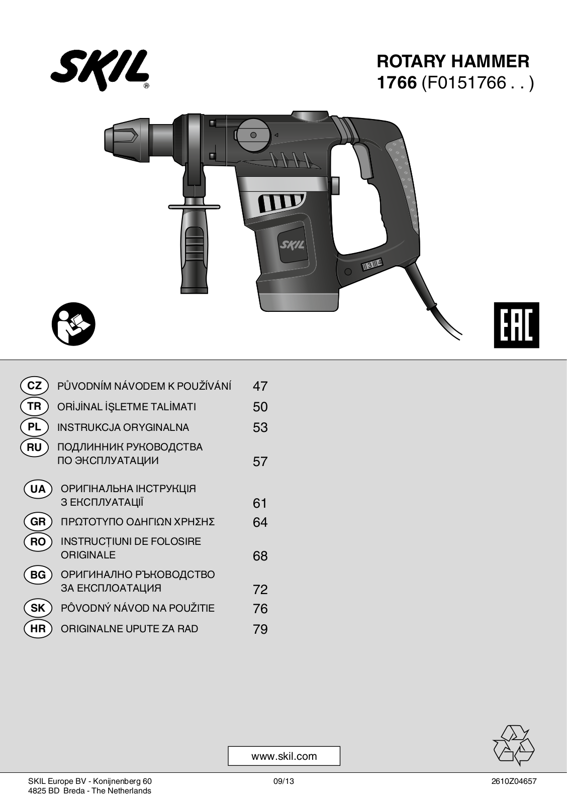 SKIL 1766 User guide