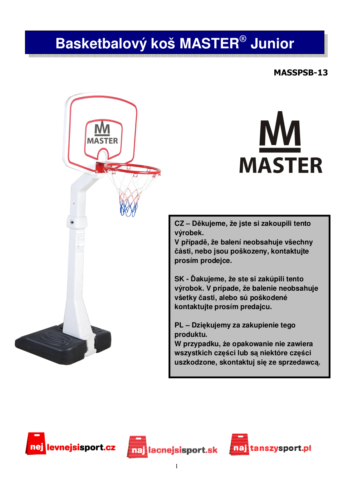 Master Junior User Manual