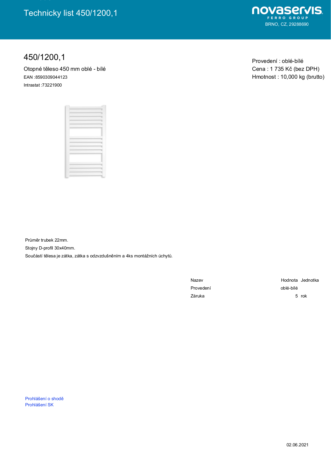 Novaservis 450/1200.1 User guide - ManualMachine.com