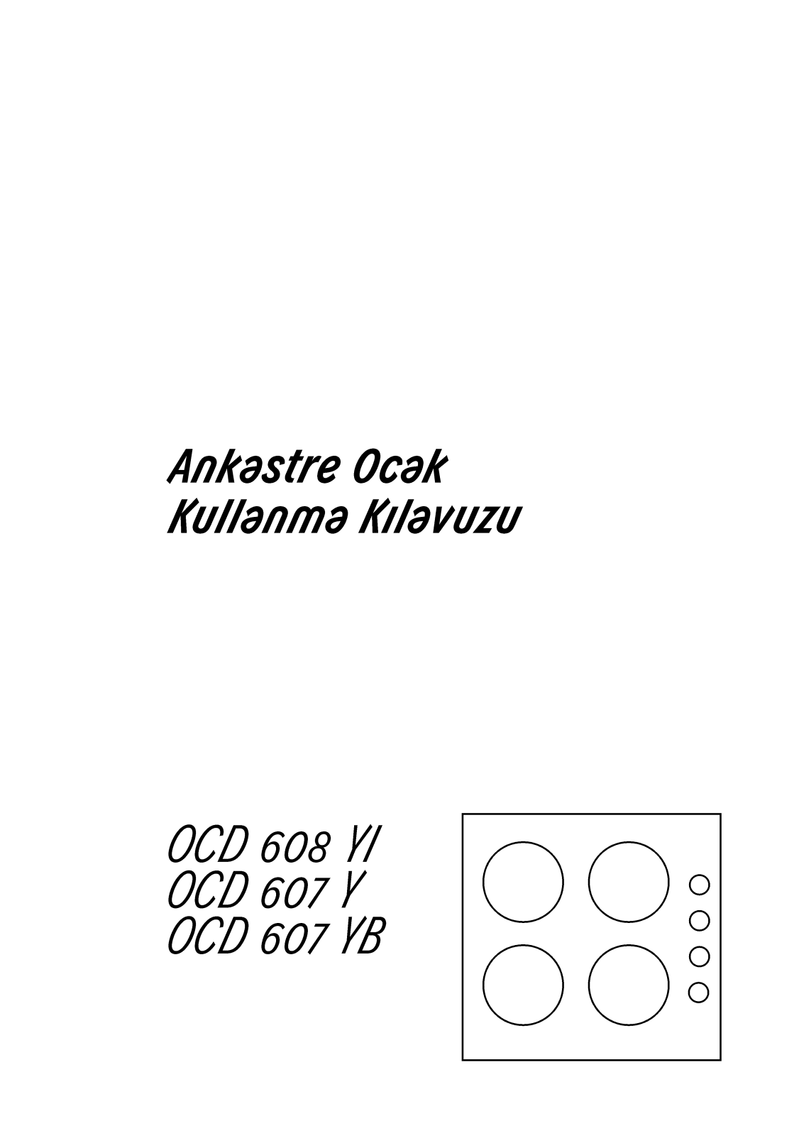 Arçelik OCD607Y, OCD607YB User manual