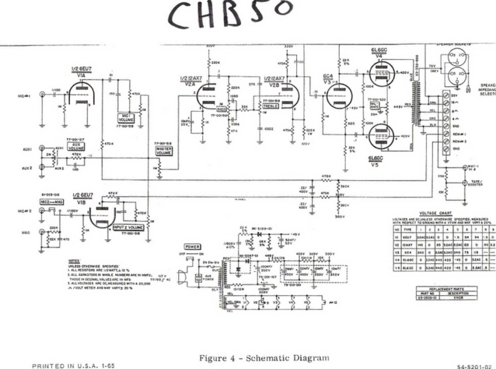 Bogen chb 50a schematic