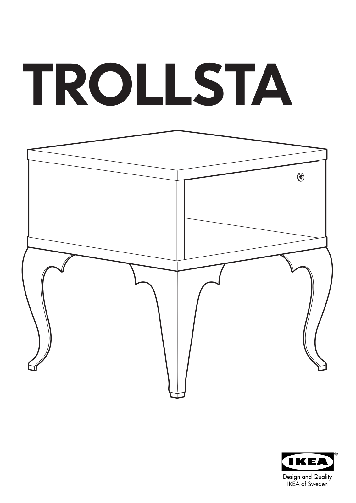 IKEA TROLLSTA SIDE TABLE Assembly Instruction