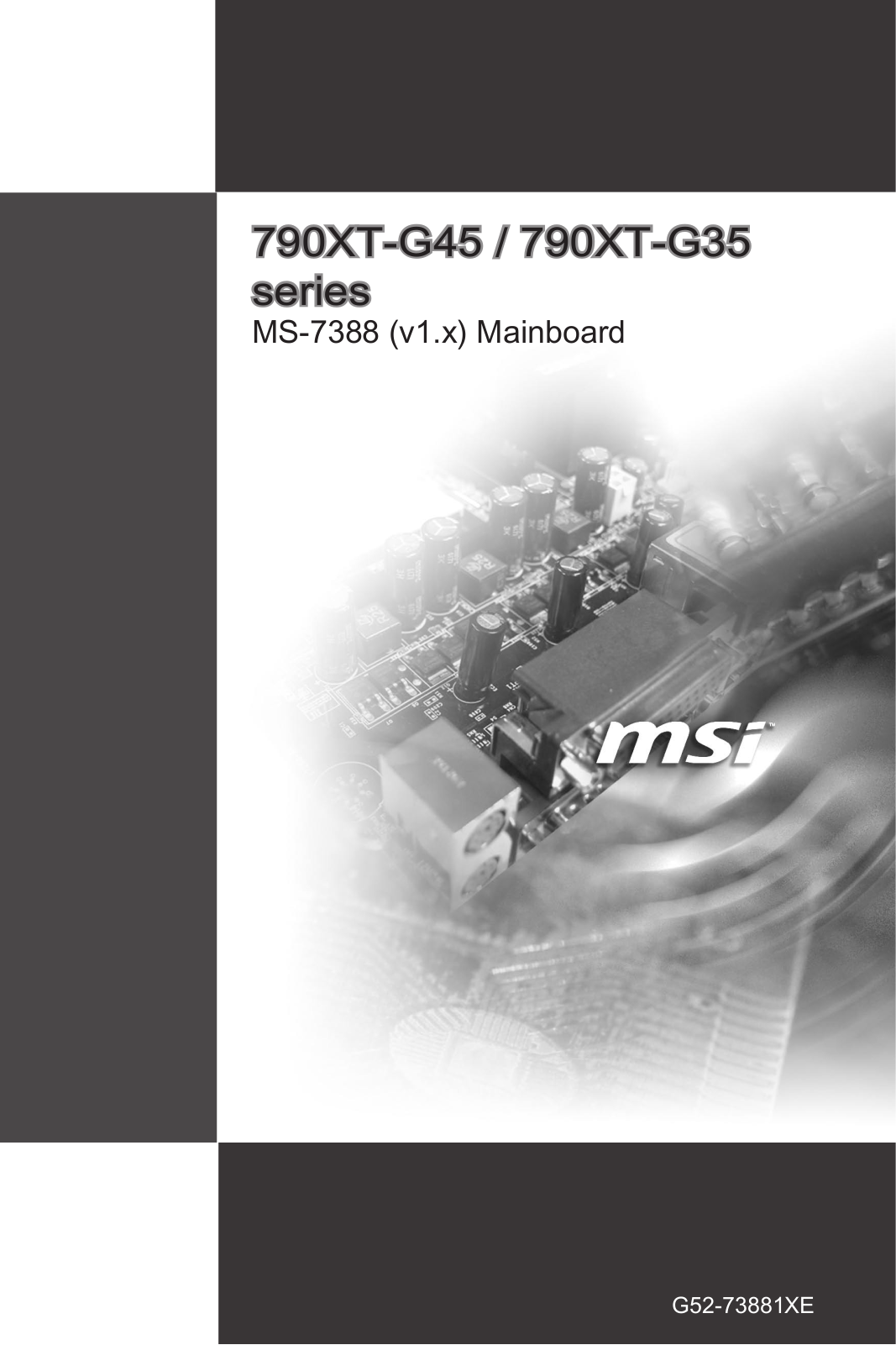 MSI 790XT-G45 User Manual