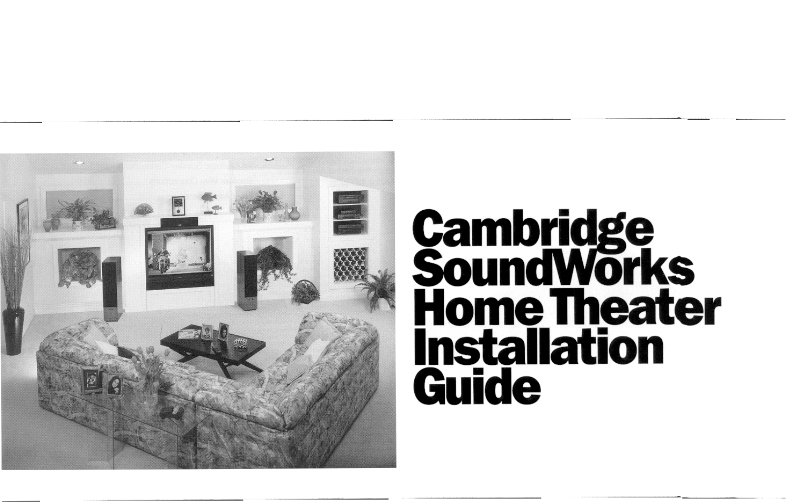 Cambridge Soundworks Home Theater Installation Guide