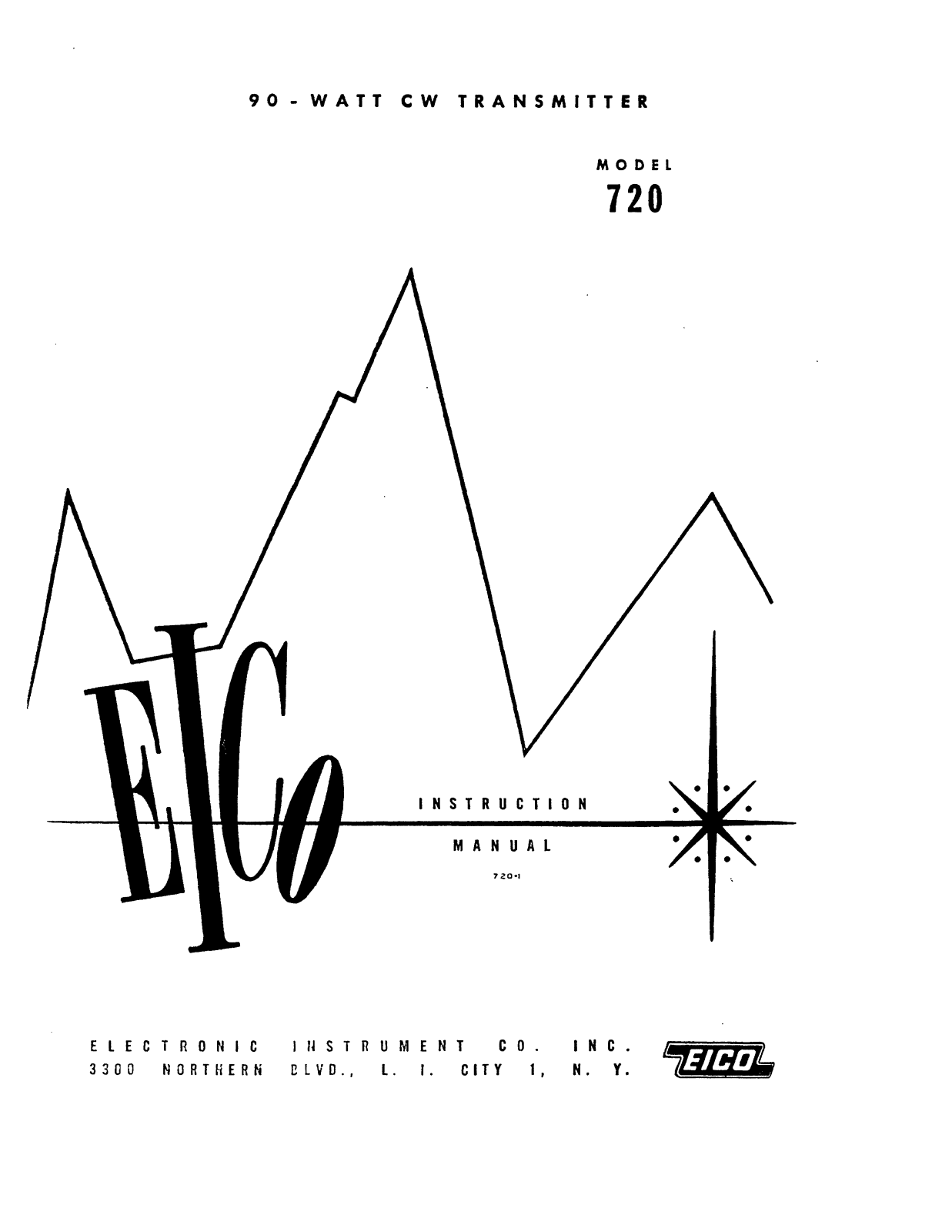 EICO 720 Service manual