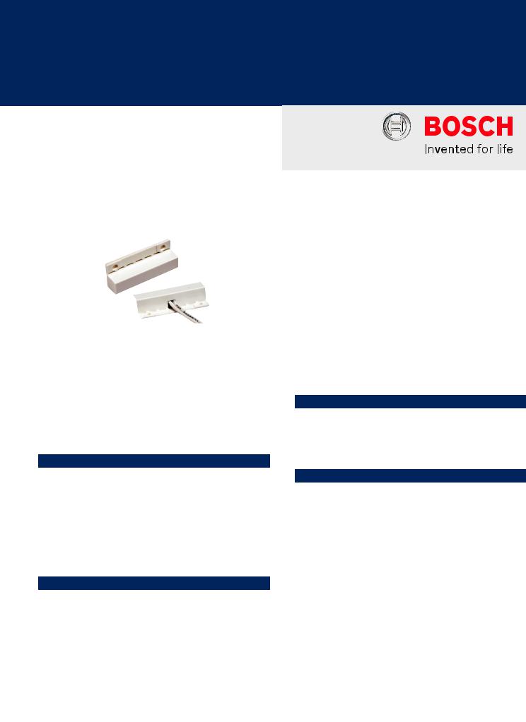 Bosch ISN-CFM-106W Specsheet