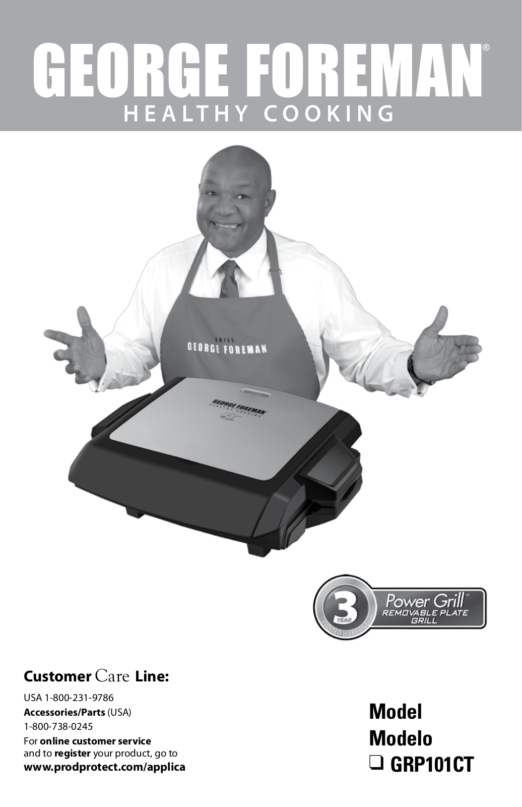 George Foreman GRP101CT User Manual