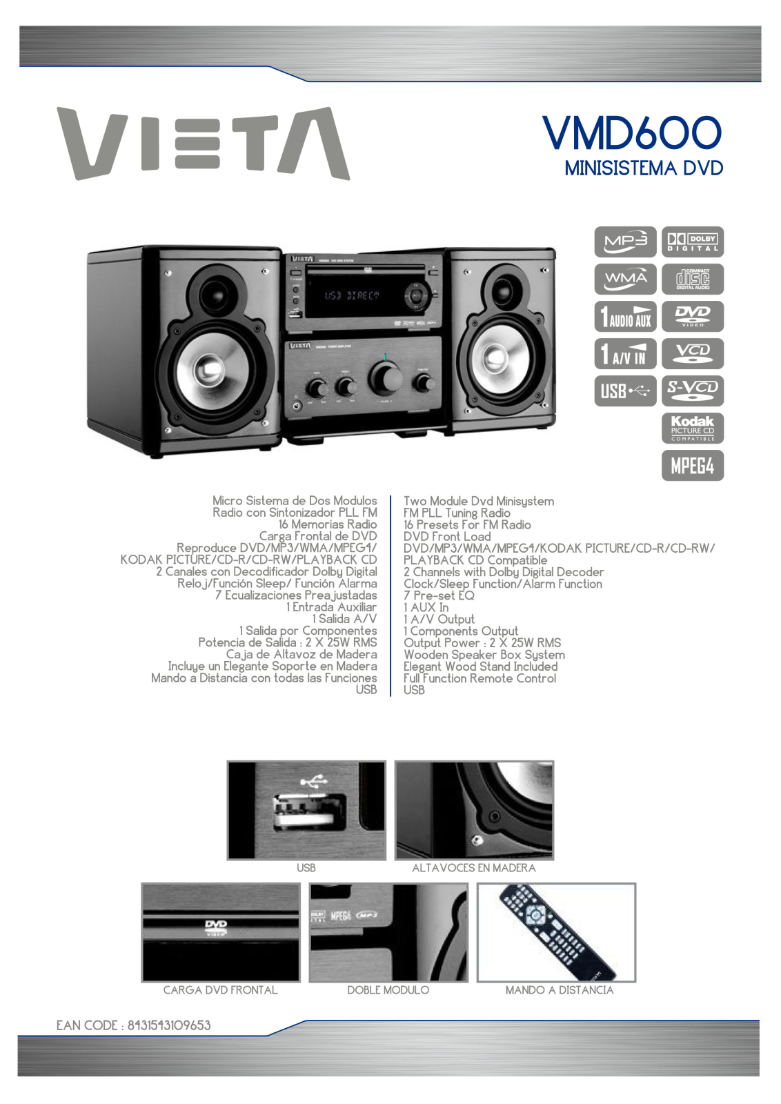 Vieta VMD600 User Manual