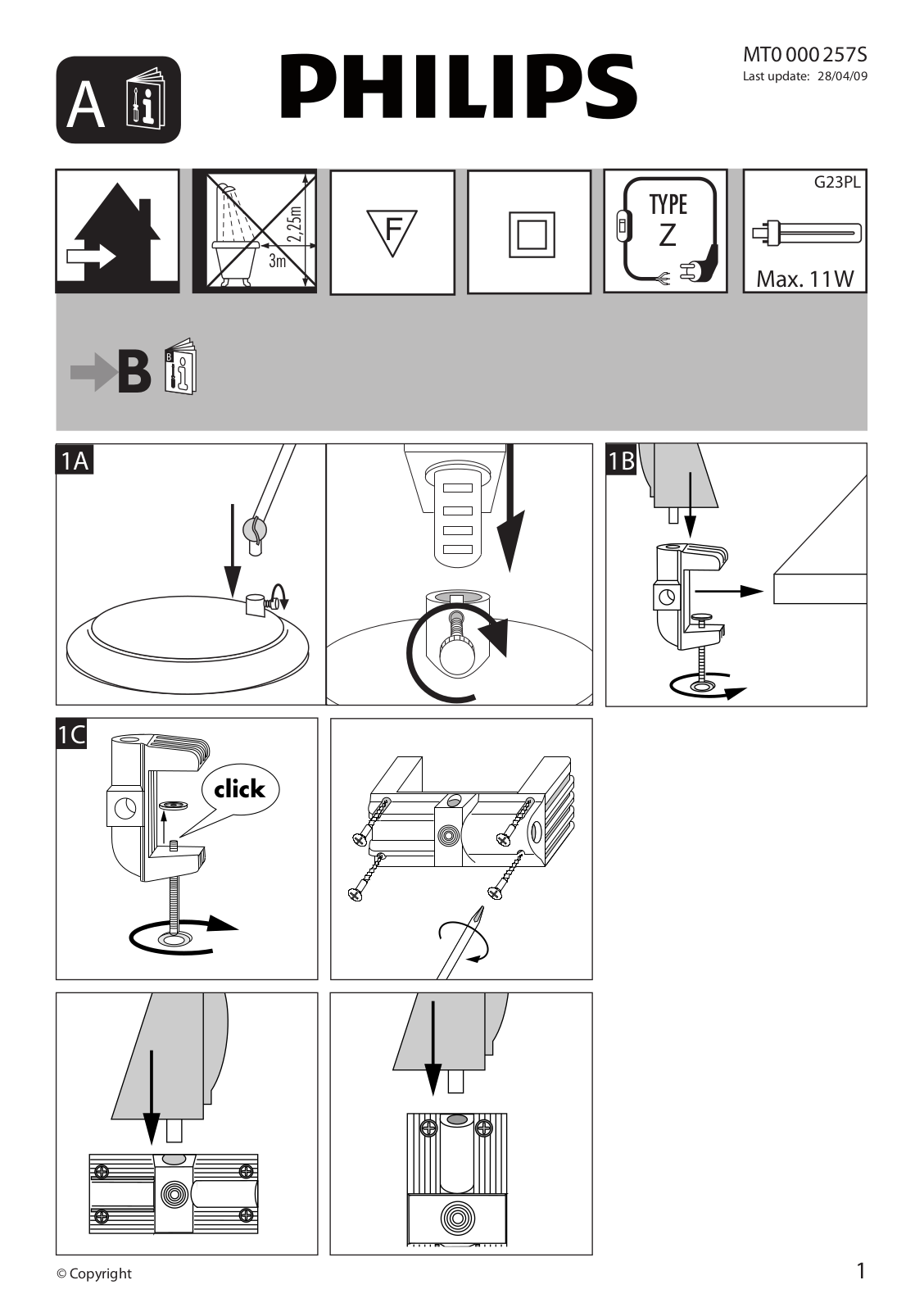 Philips PROMO Lámpara de mesa User Manual