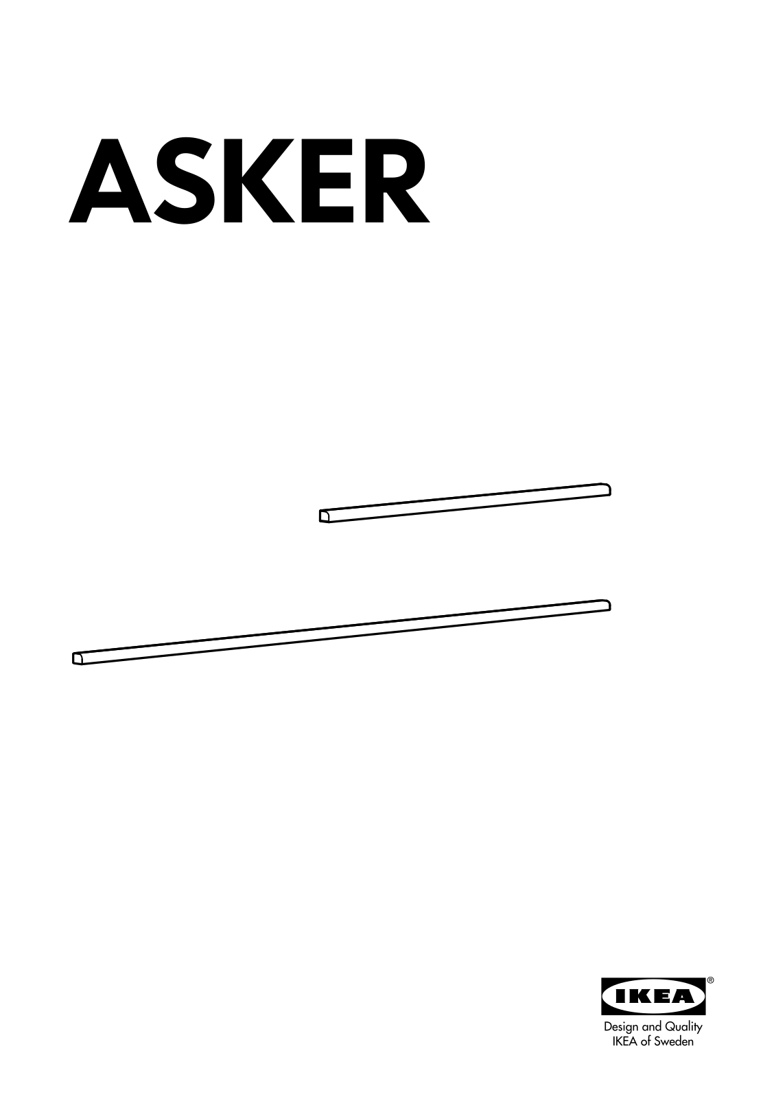 IKEA ASPKER SUSPENSION RAIL User Manual