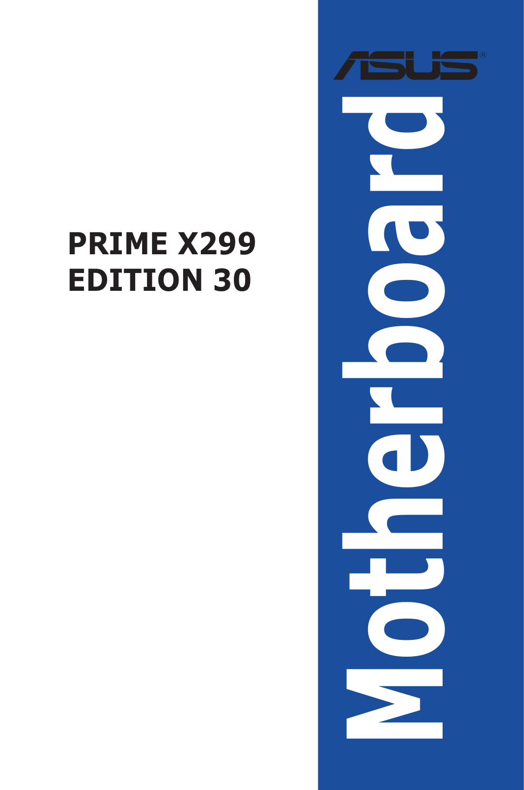 ASUS Prime X299 Edition 30 Service Manual