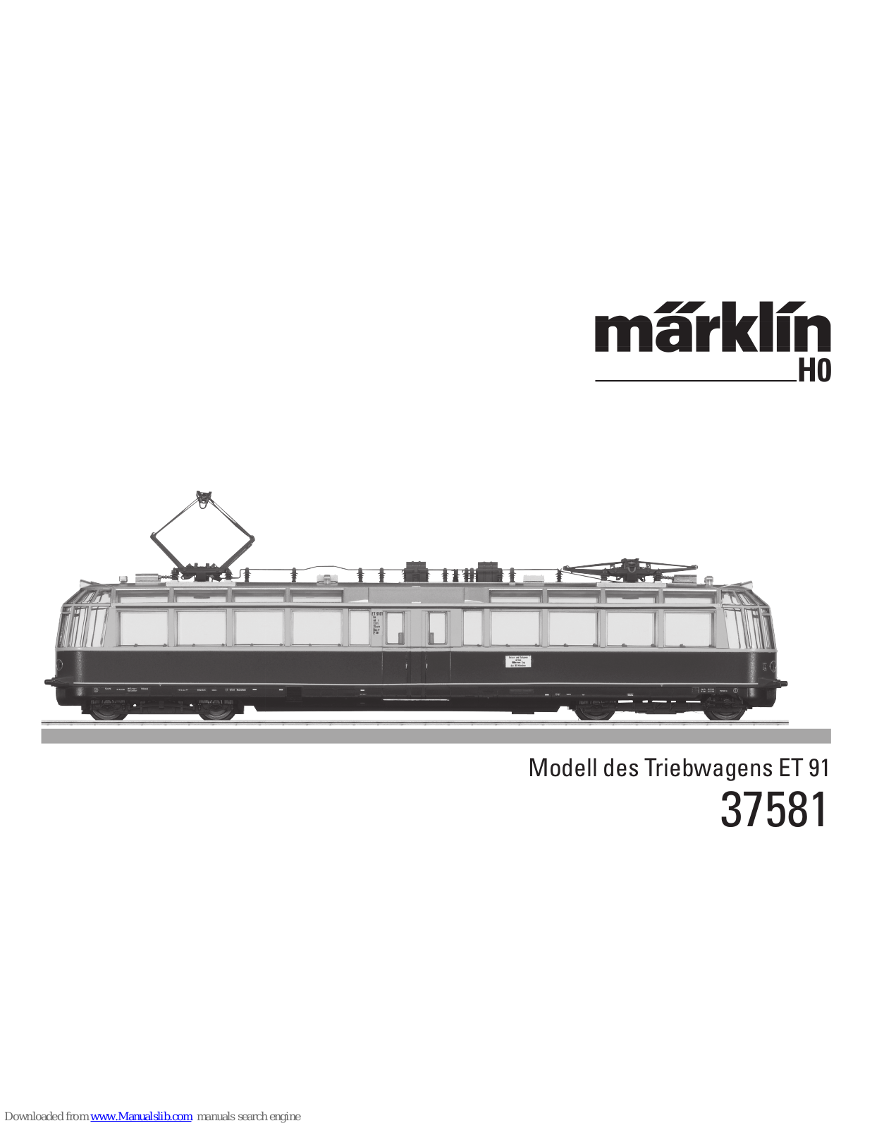 marklin 37581, 37580 User Manual