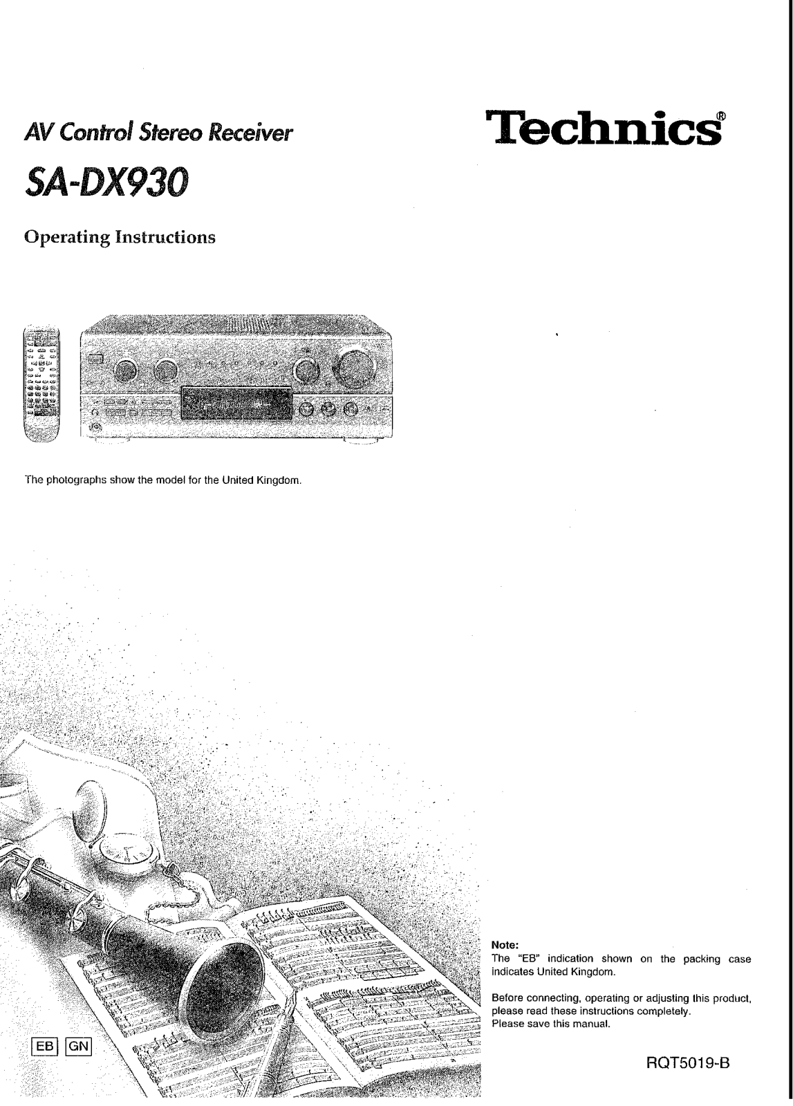 Panasonic SA-DX930 User Manual