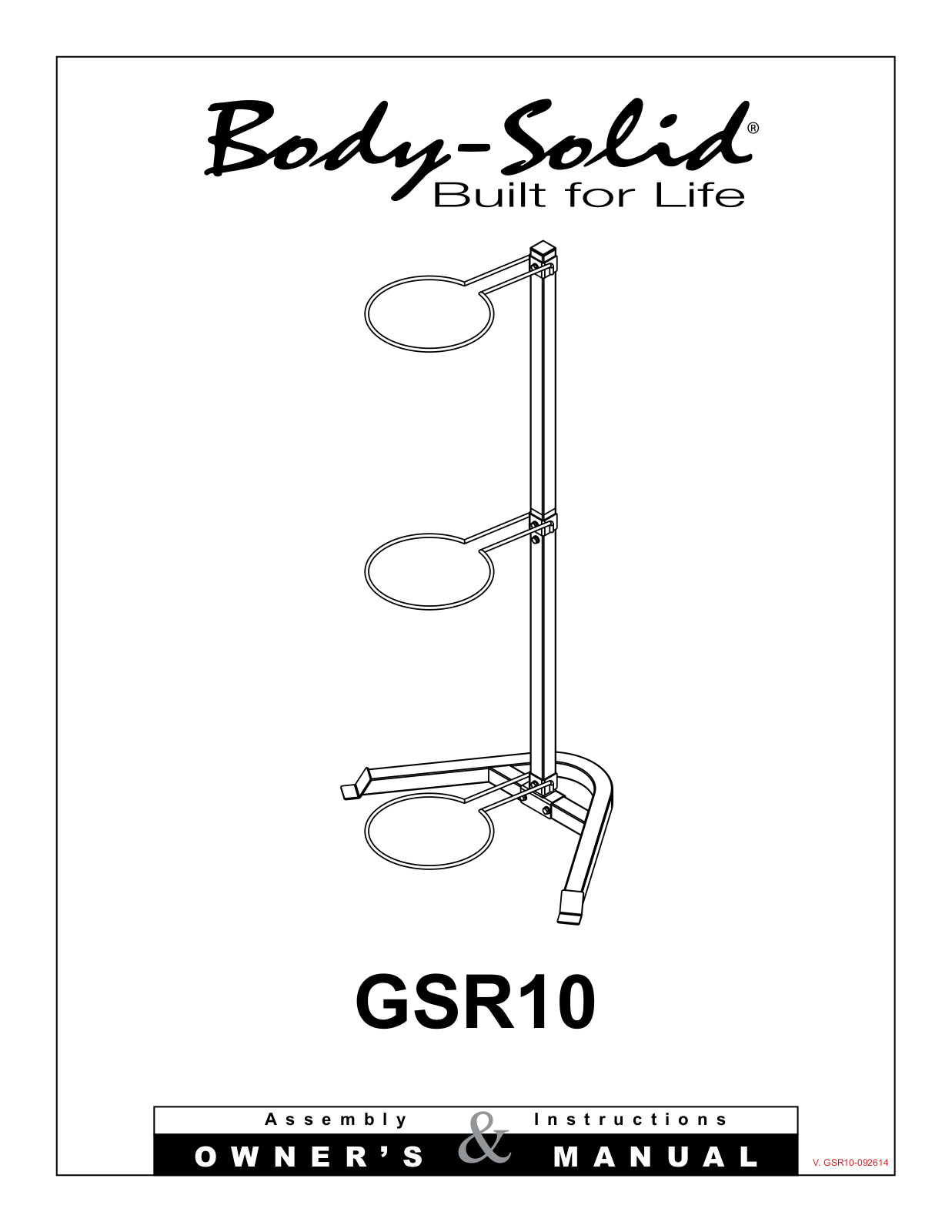 Body Solid GSR10 User Manual