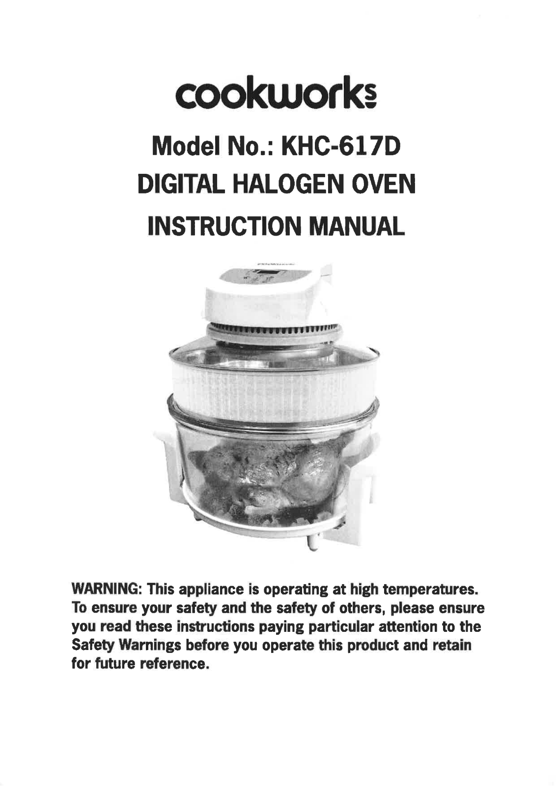 Cookworks KHC-617D Instruction manual