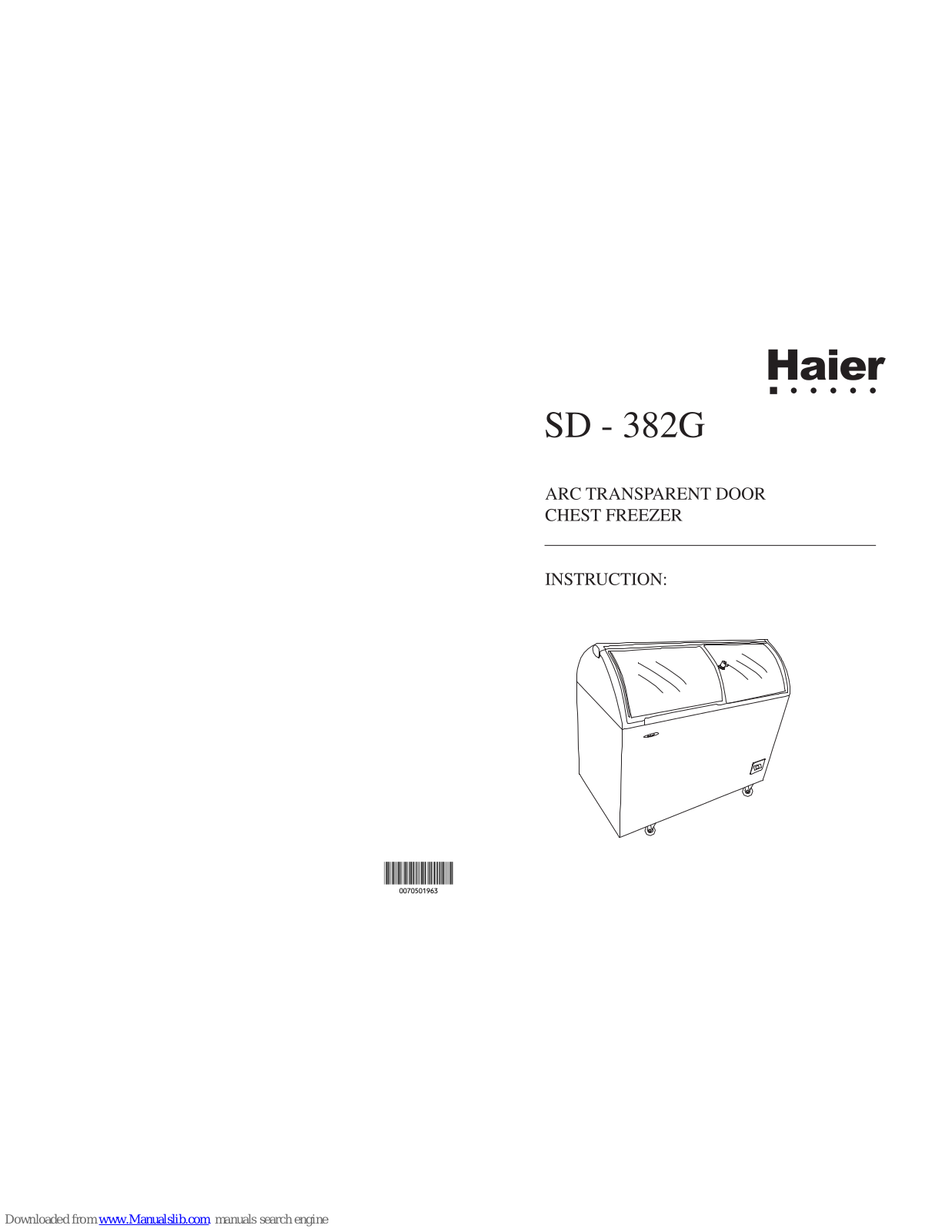 Haier SD-382G Instruction