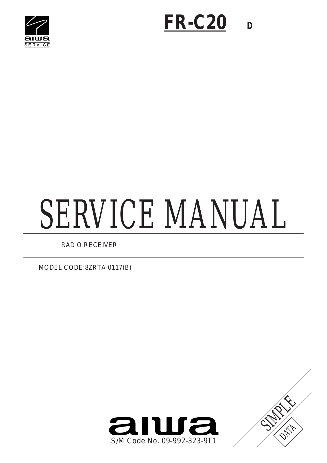 Aiwa FRC-20 Service manual