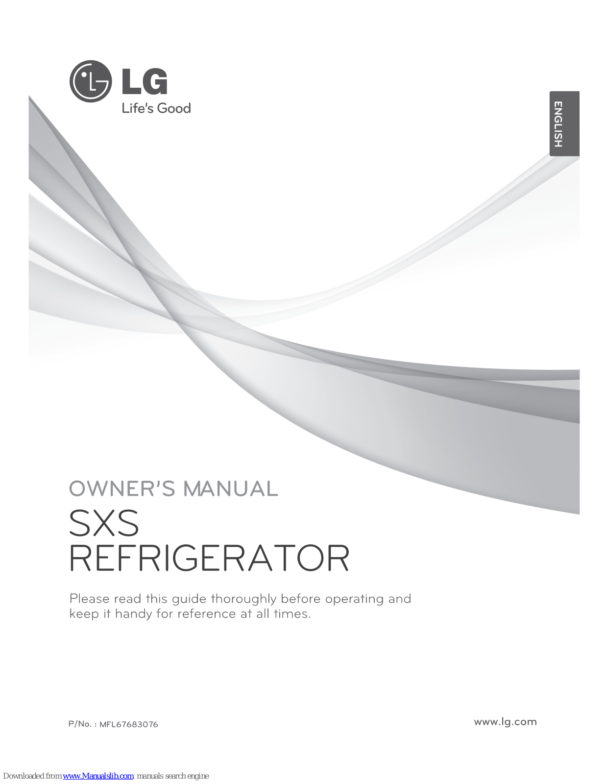 LG SXS, MFL67683084 Owner's Manual