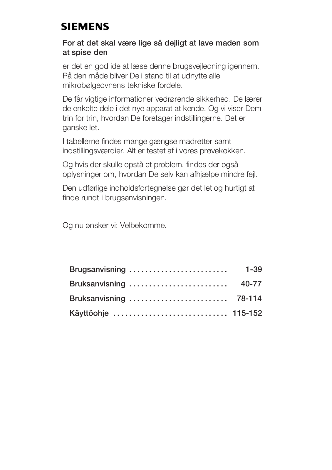 Siemens HF15G561, HF15G562 User Manual