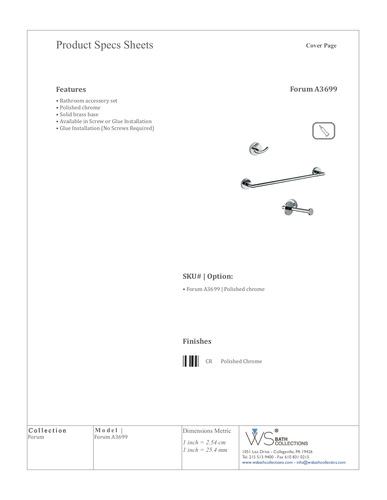WS Bath Collections WSO3217 Specifications - ManualMachine.com