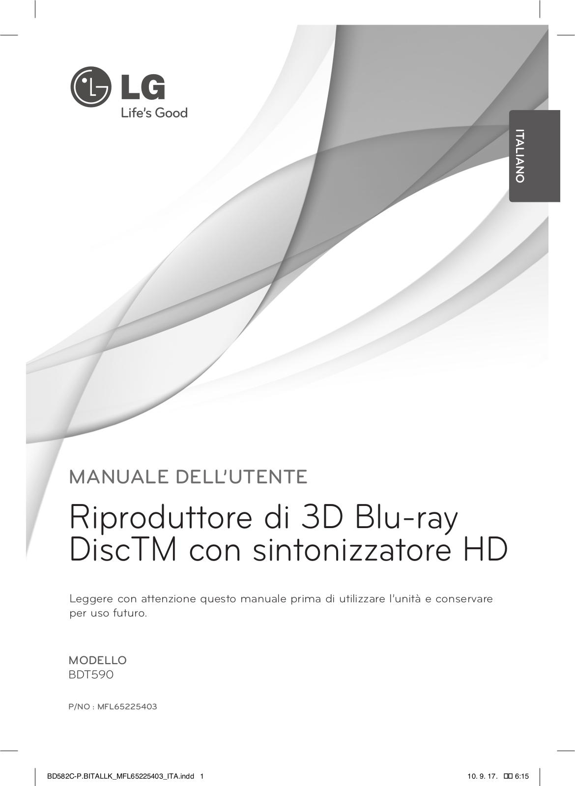 LG BDT590 User Manual
