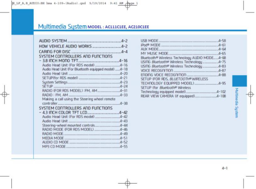 HYUNDAI MOBIS AC111C1EE, AC210C1EE User Manual