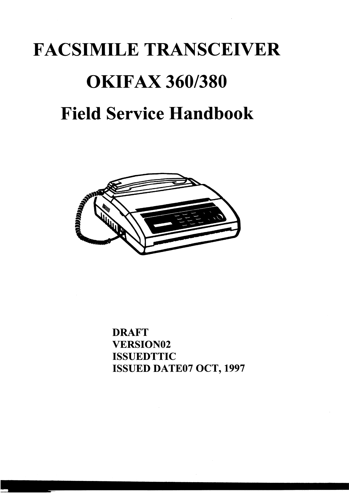 Oki 360, 380 Service manual