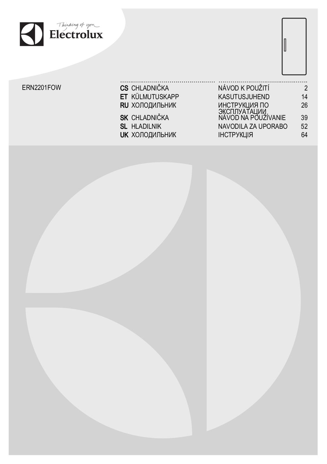 Electrolux ERN 2201 FOW User manual