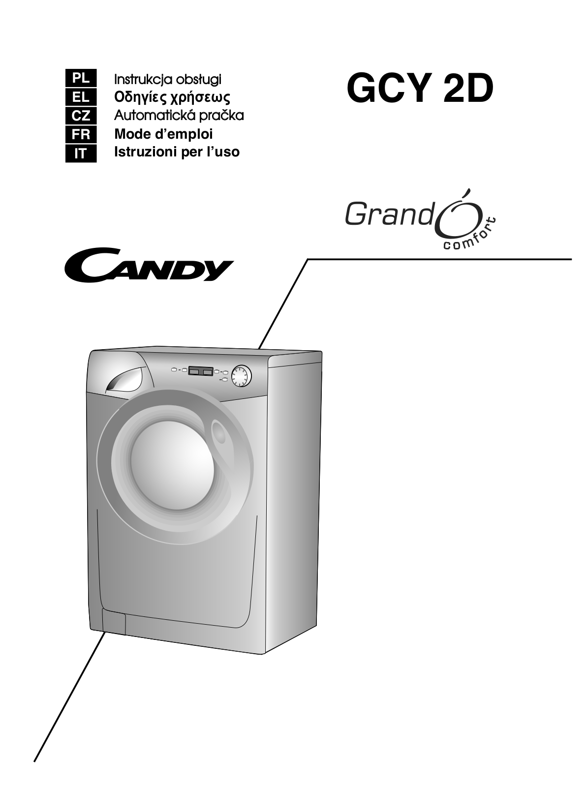 CANDY GCY 1052D1, GCY 1052D1-S User Manual