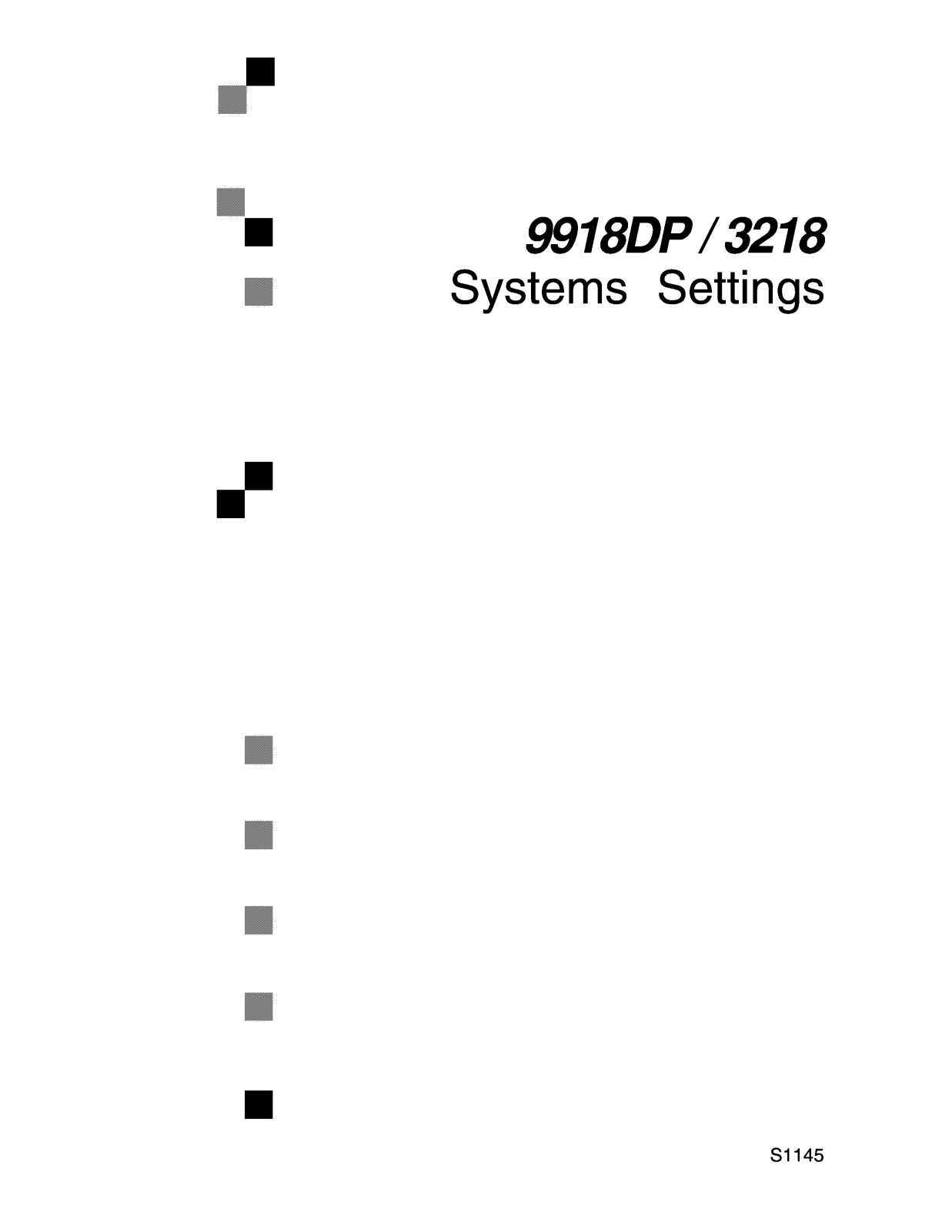 Savin 9918DP, 3218 Operating Instruction