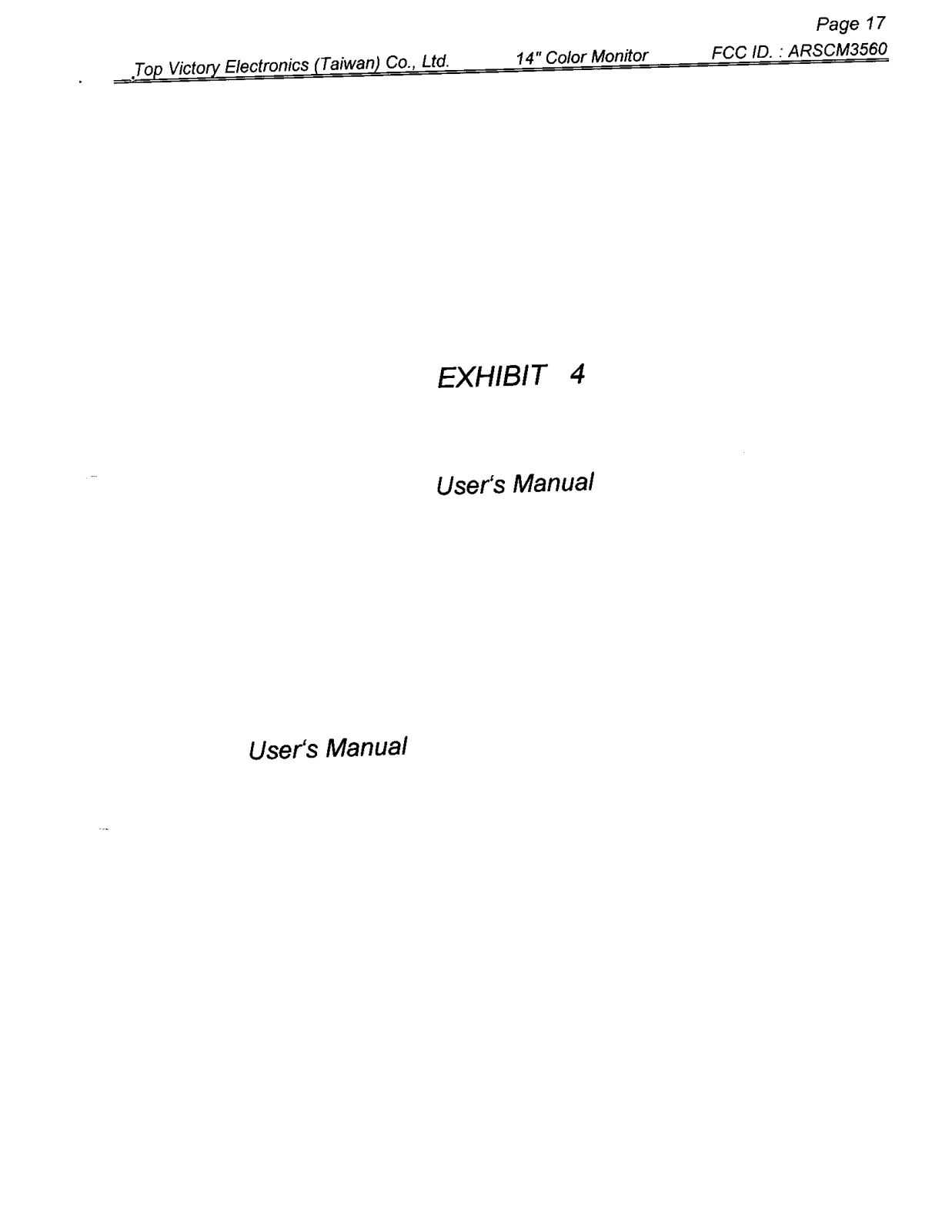 Top Victory Electronics CM3560 User Manual - ManualMachine.com