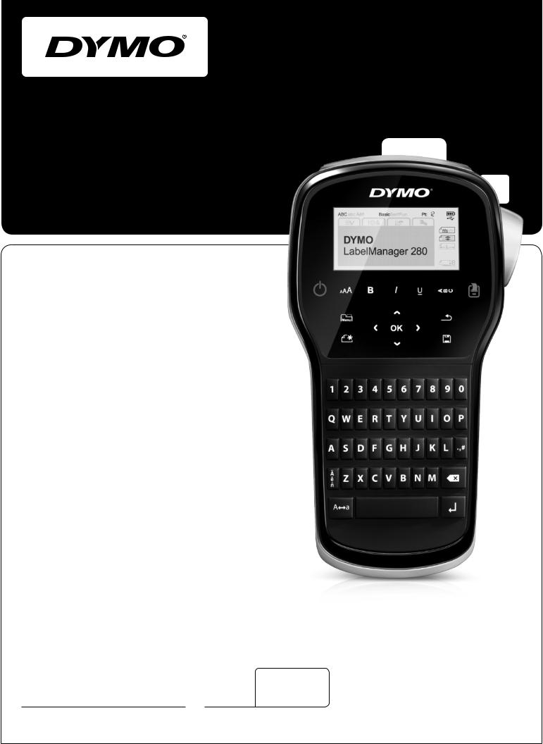 Dymo 280 User Manual