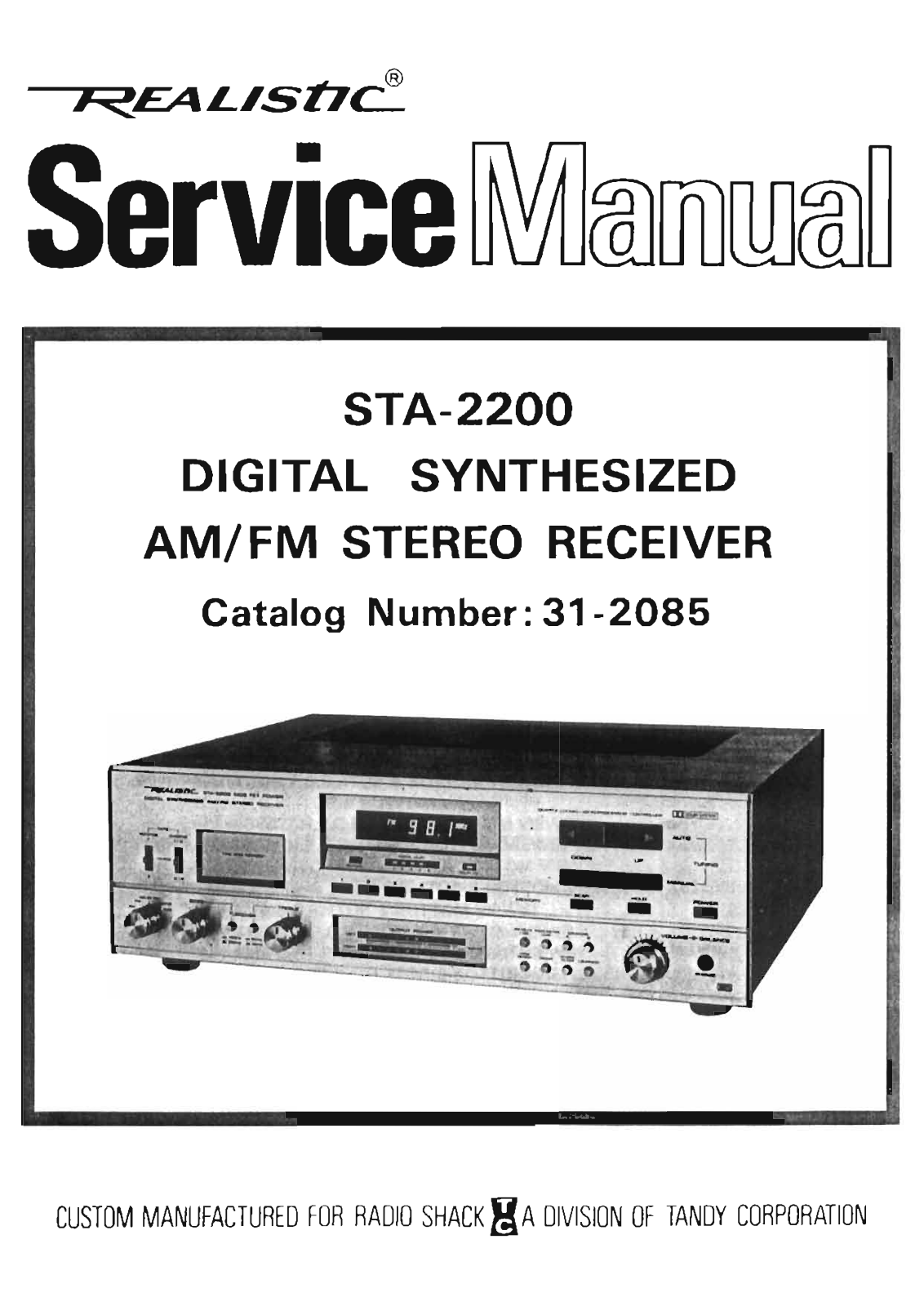 Realistic STA-2200 Schematic