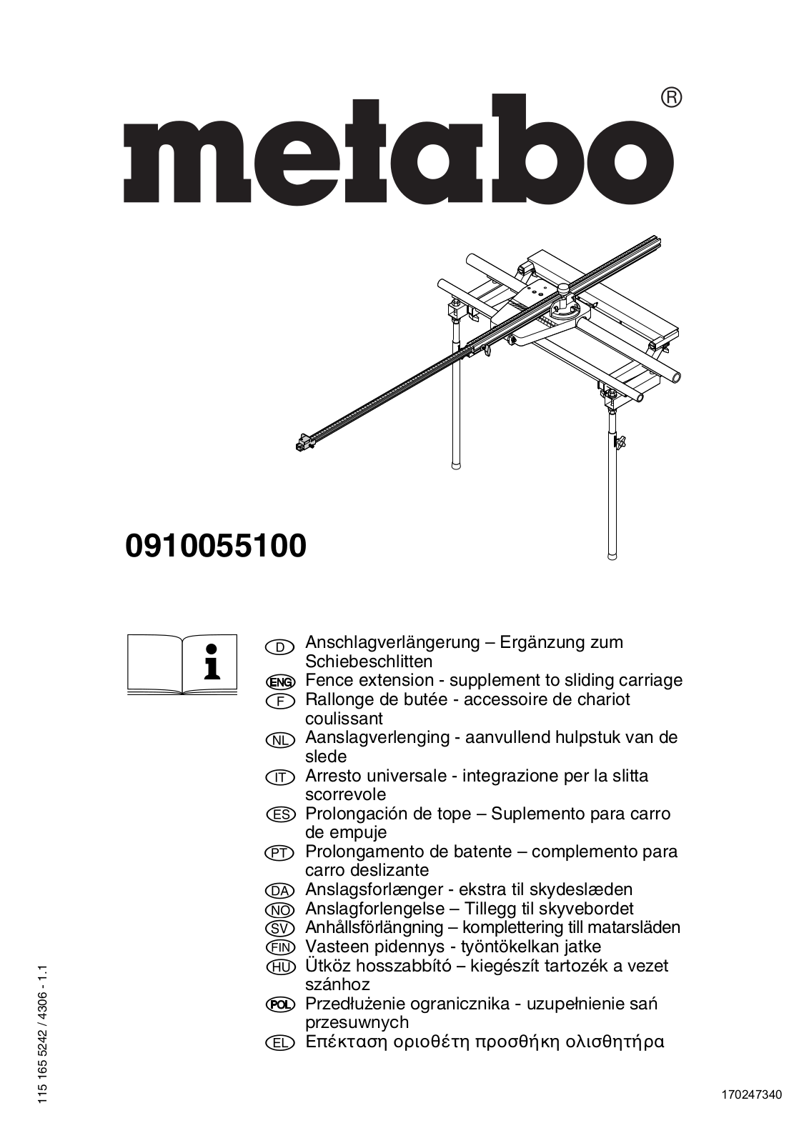 Metabo 0910055100 User guide - ManualMachine.com