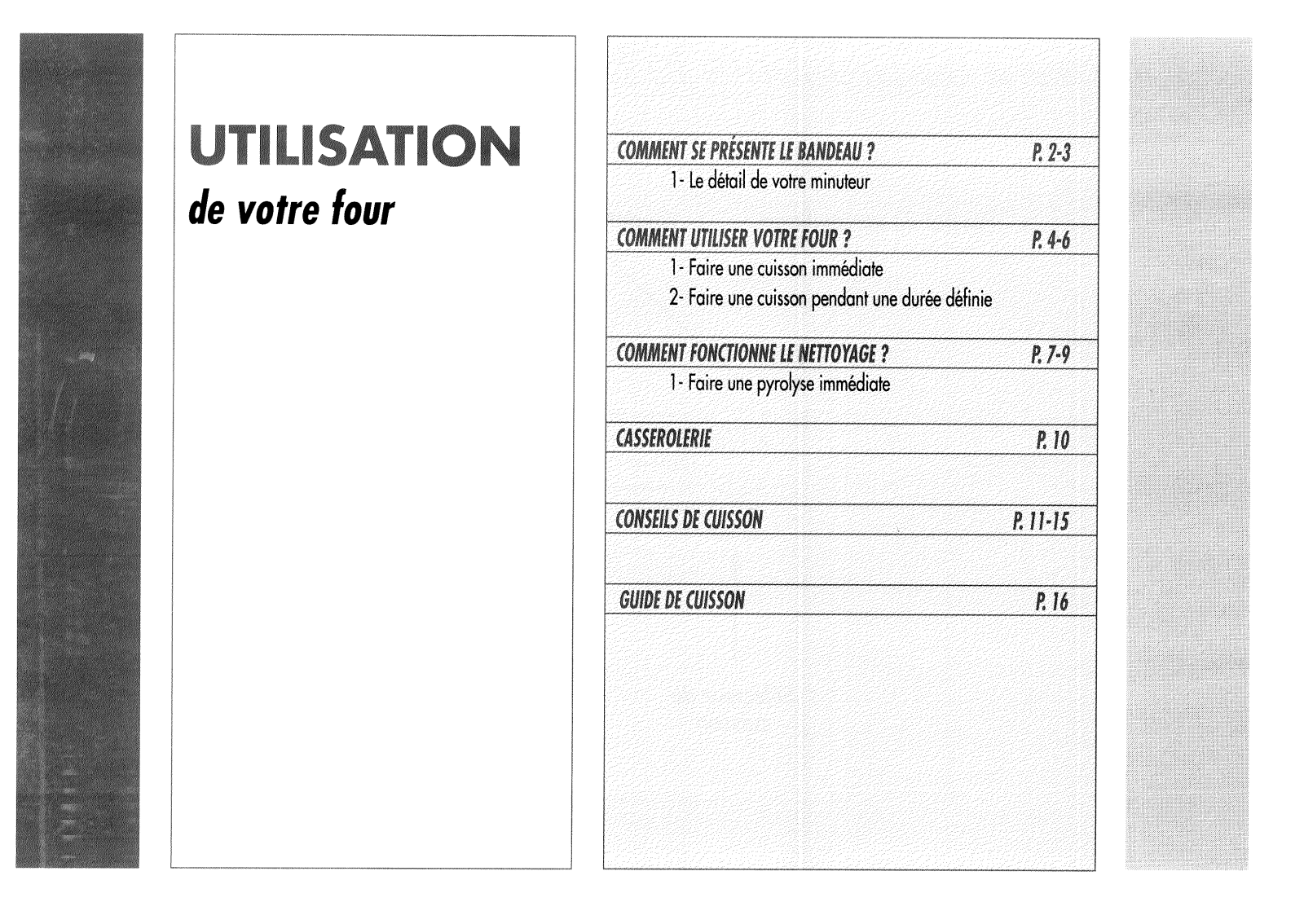 BRANDT FMP393 User Manual