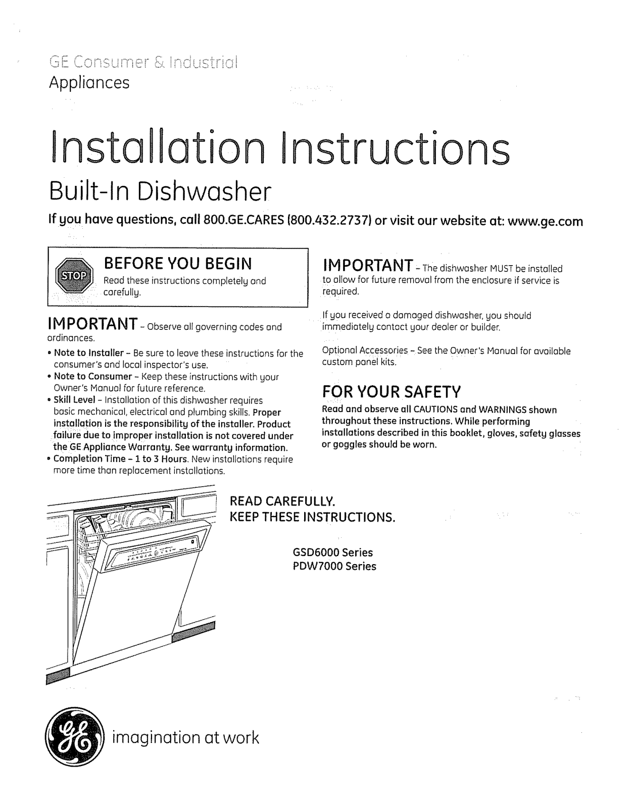 GE GLDA690F00BB, GLDA690F00WW, GLDA690F02BB, GLDA690F02WW, GLDA690P01BB Installation Guide - ManualMachine.com