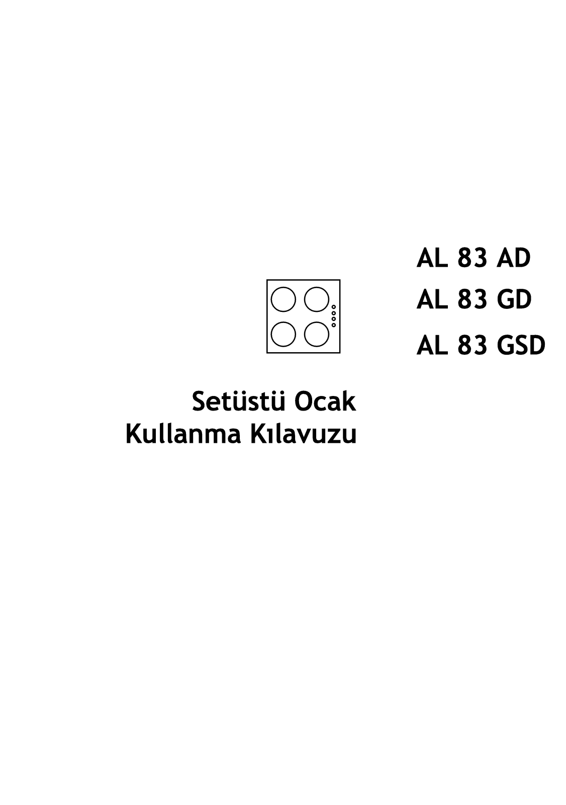 ALTUS AL83AD, AL83GD, AL83GSD User manual