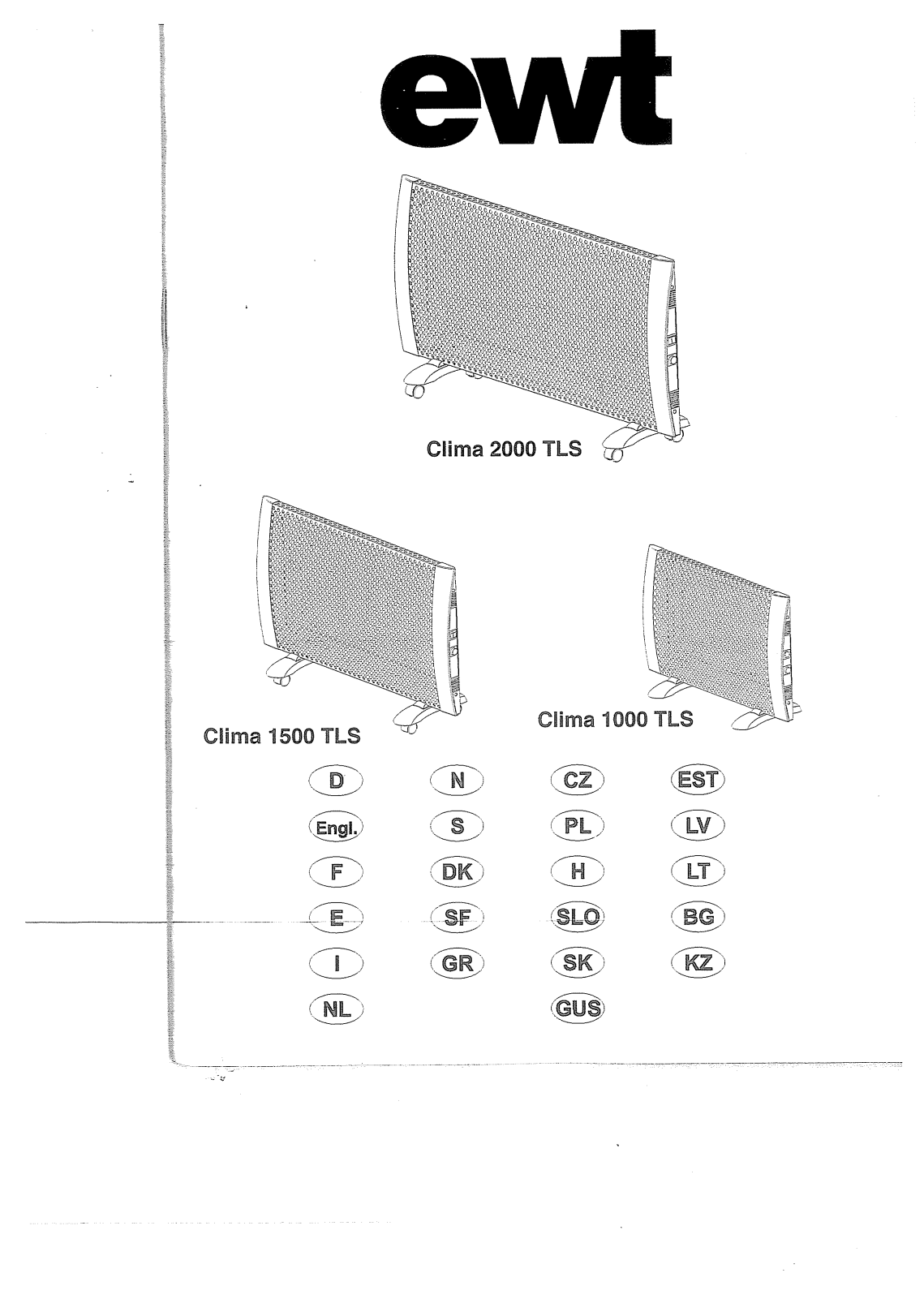 EWT Clima 1500, Clima 2000 User manual