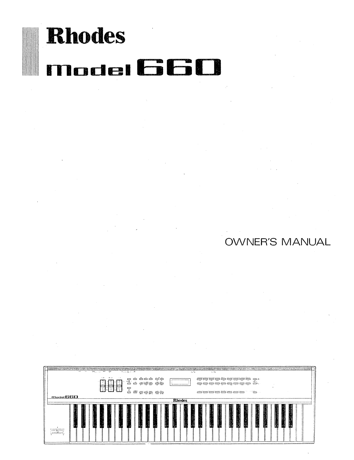 Roland Corporation M-660 Owner's Manual