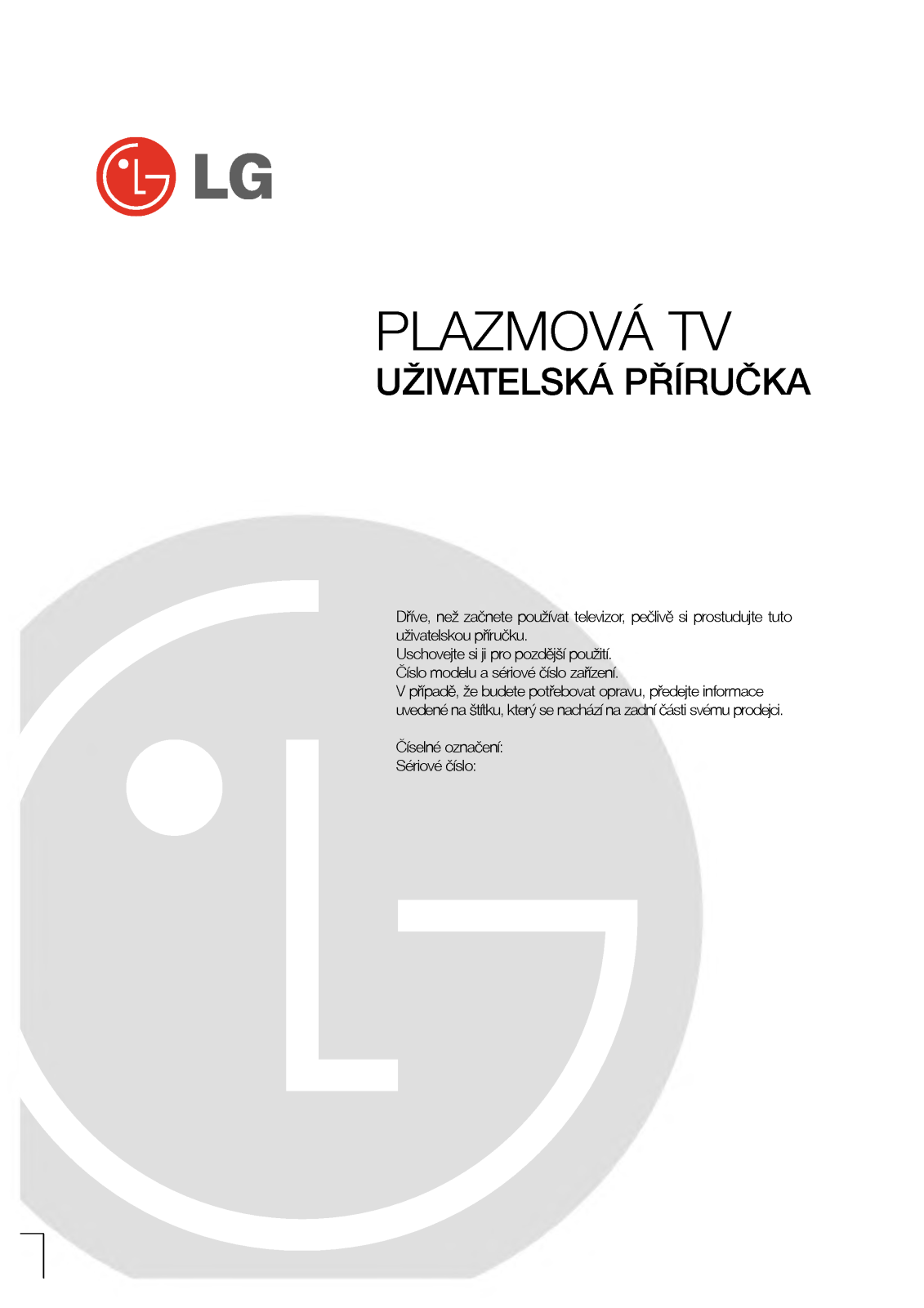 Lg 42PM3MVA User Manual