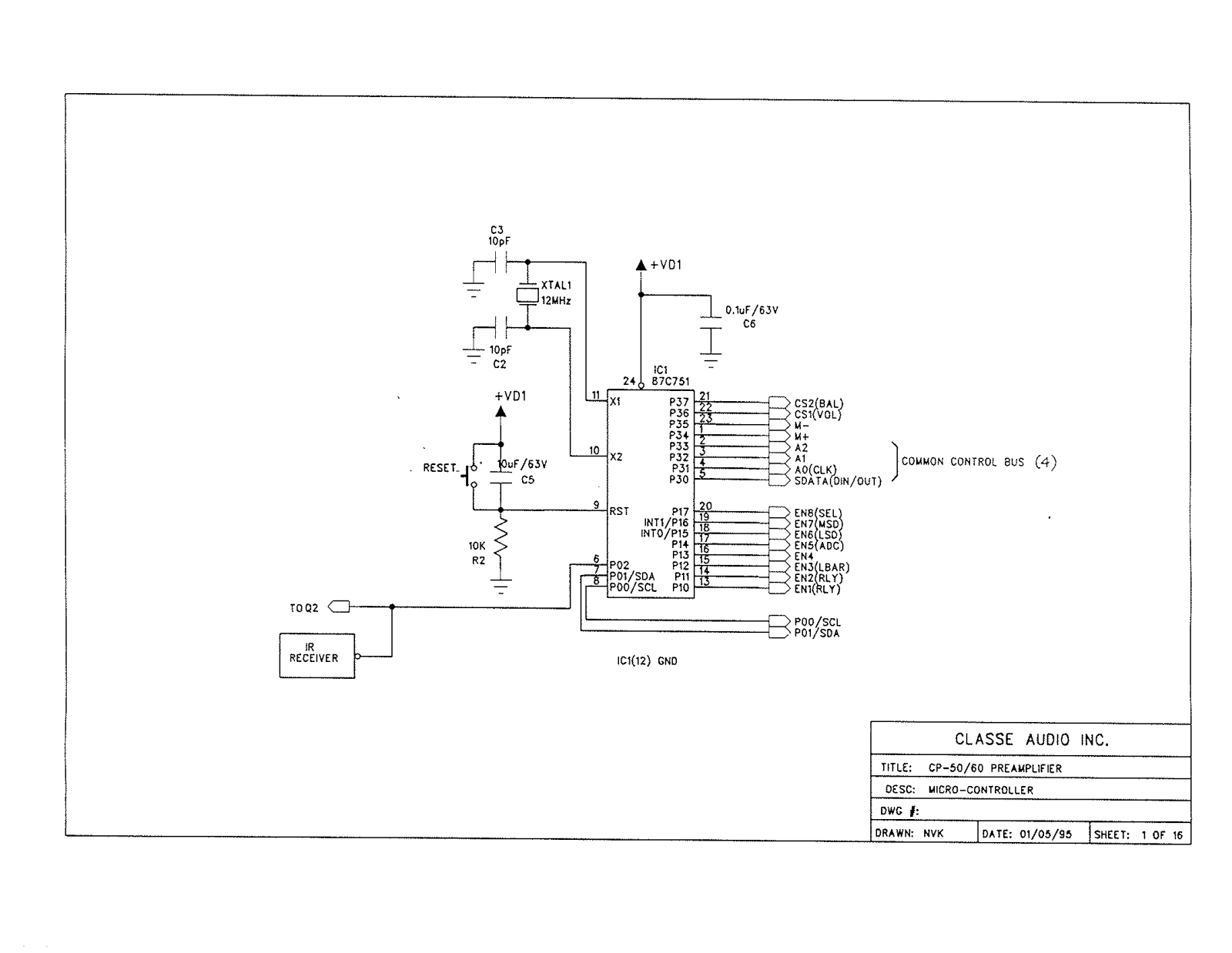 Classe Audio CP-60 Schematic