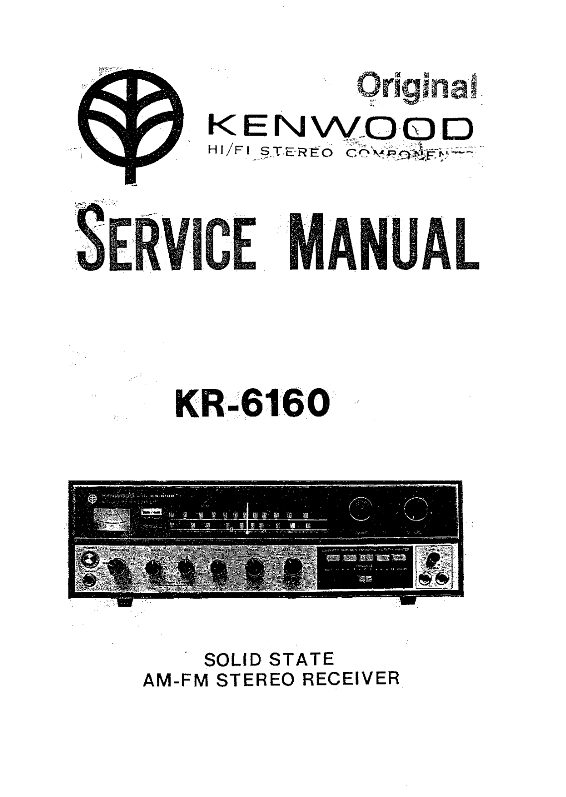 Kenwood KR-6160 Service manual
