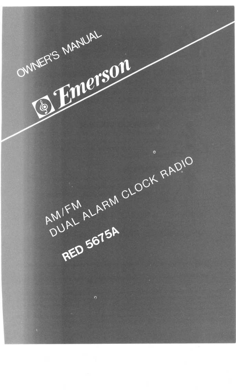 EMERSON RED5675A User Manual