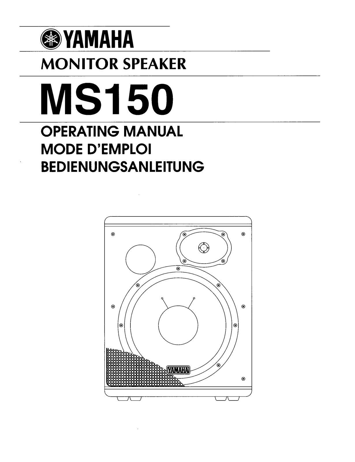 Yamaha MS150 User Manual