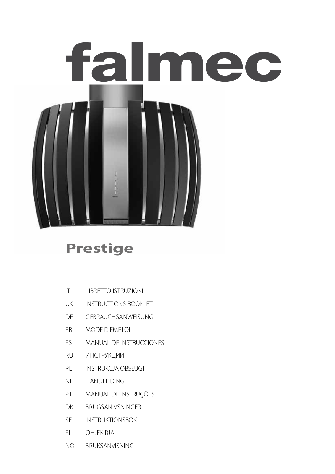 Falmec FDPST26W5SG, FDPST26W5SGW Instruction Manual