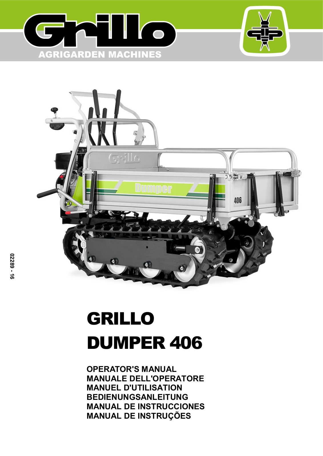 Grillo Dumper 406 User Manual