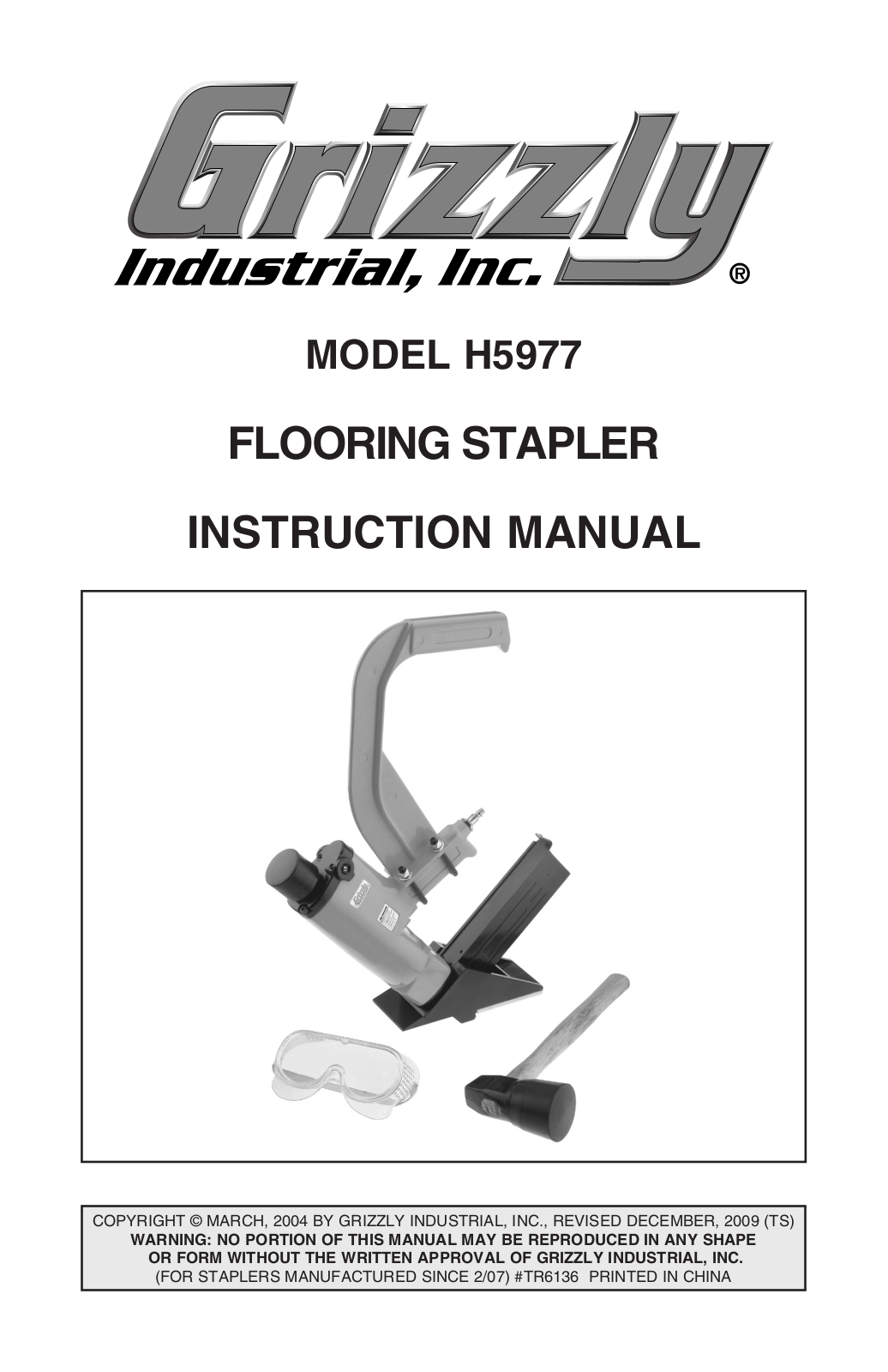 Grizzly H5977 User Manual