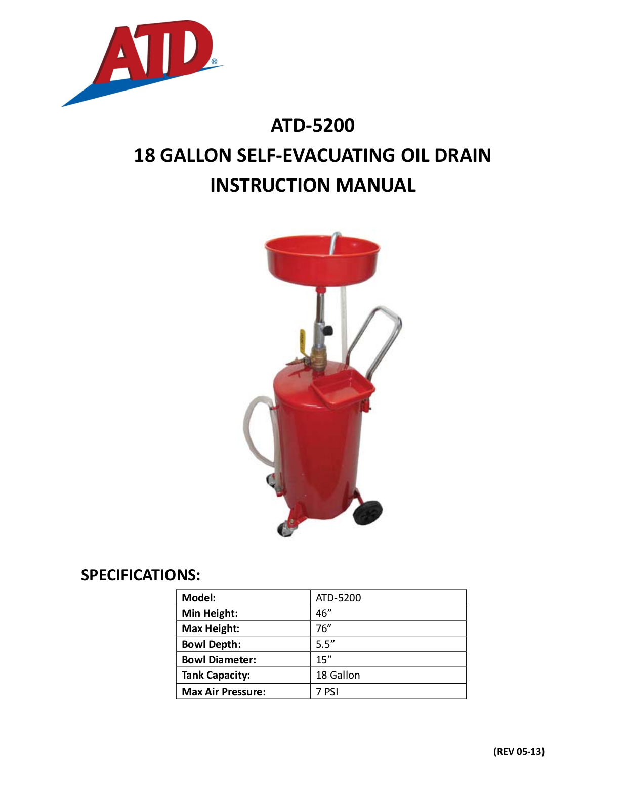 ATD Tools ATD-5200 User Manual