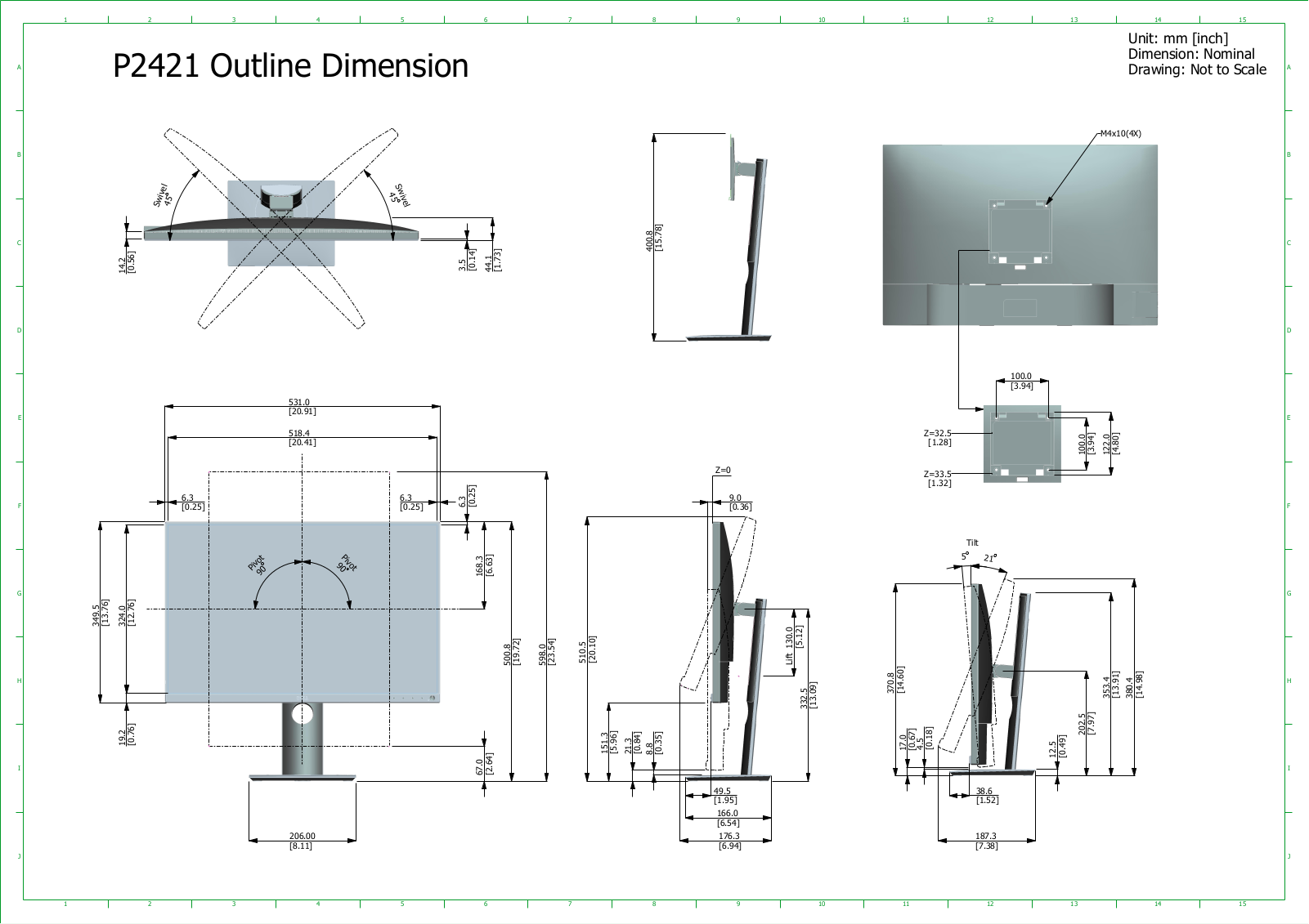 Dell P2421 User Manual