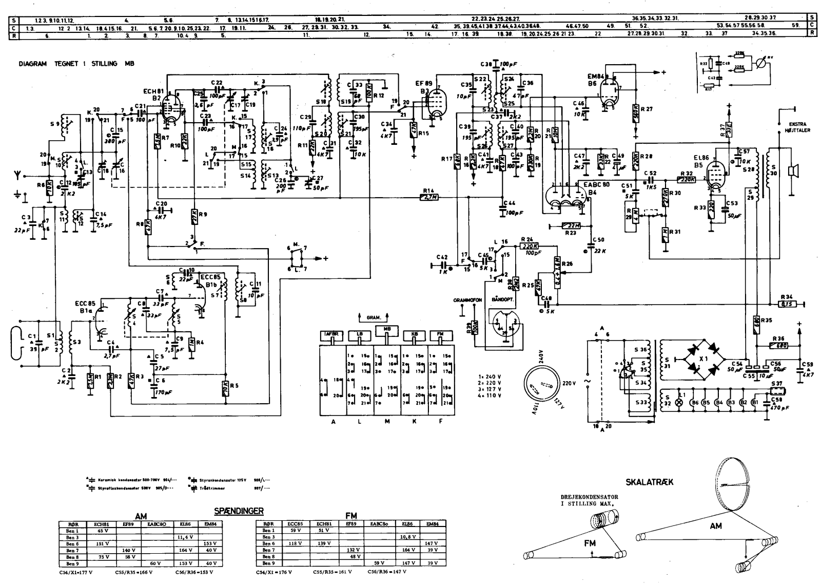 Aristona V701D Schematic